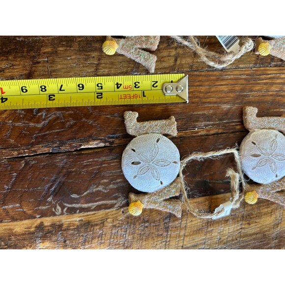 Vintage Seashore Christmas Ornaments Joy & Noel Set Of 7 - Picture 8 of 10